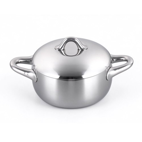 Stellar 24cm Casserole W/Lid Tri-Ply S.S