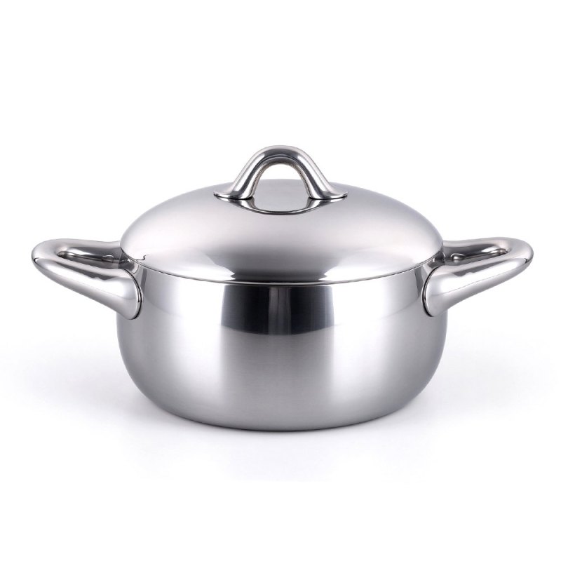 Stellar 20cm Casserole W/Lid Tri-Ply S.S