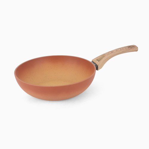 Terracotta 28cm Wok Pressed AL