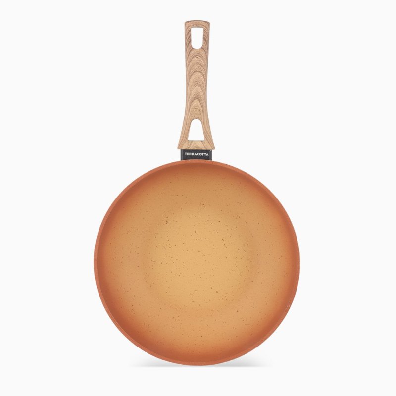 Terracotta 28cm Wok Pressed AL