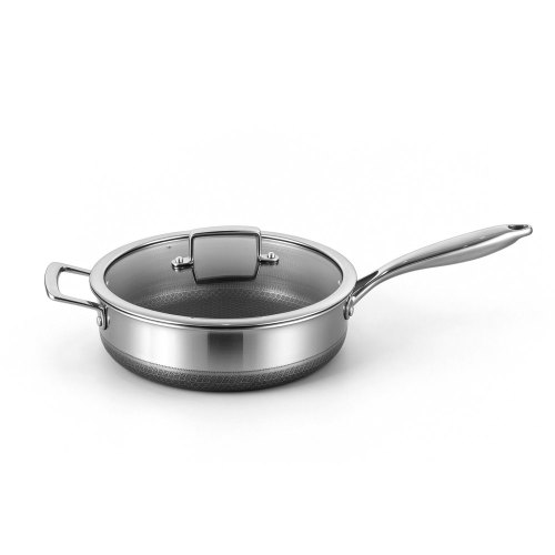 Aristo Pro 28cm Deep Fry Pan W/Lid Tri-Ply SS