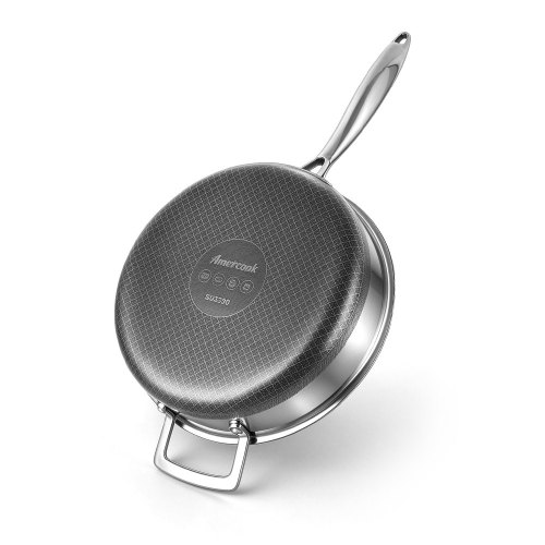 Aristo Pro 28cm Deep Fry Pan W/Lid Tri-Ply SS