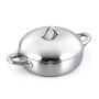Stellar 24cm Shallow Pot W/Lid Tri-Ply S.S