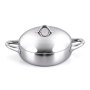 Stellar 24cm Shallow Pot W/Lid Tri-Ply S.S
