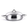 Stellar 24cm Shallow Pot W/Lid Tri-Ply S.S