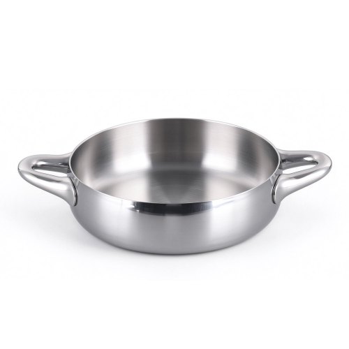 Stellar 24cm Shallow Pot W/Lid Tri-Ply S.S