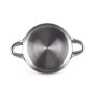 Stellar 24cm Shallow Pot W/Lid Tri-Ply S.S