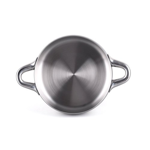 Stellar 24cm Shallow Pot W/Lid Tri-Ply S.S