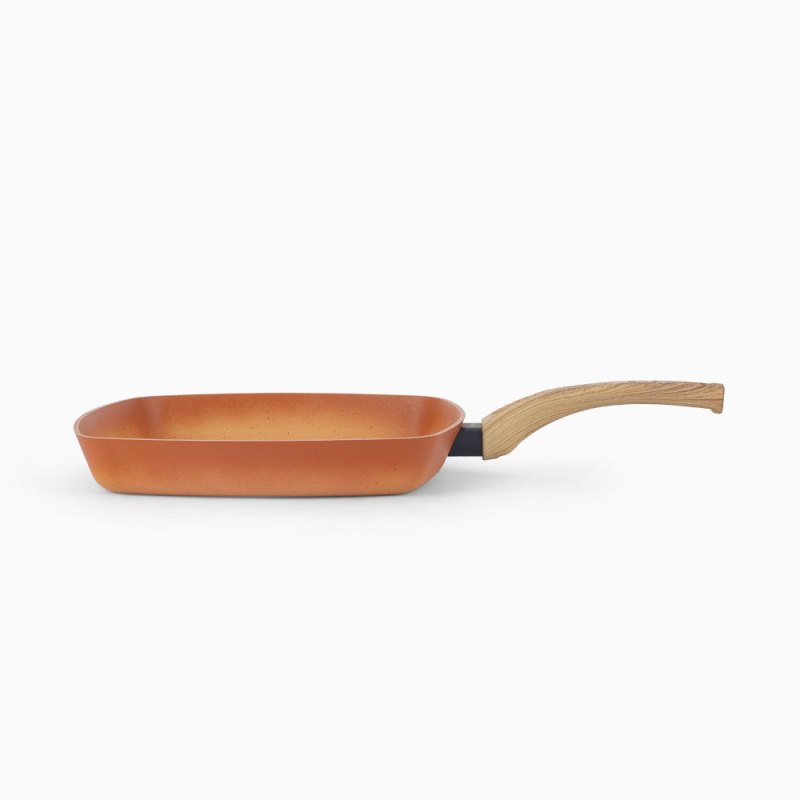 Terracotta 28cm Grill Pan Pressed AL