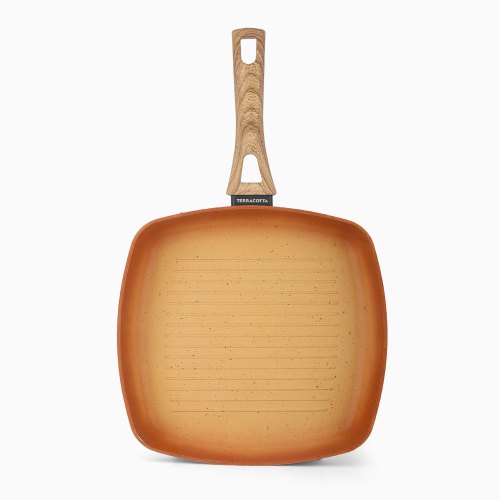 Terracotta 28cm Grill Pan Pressed AL