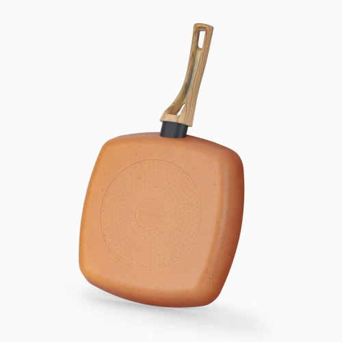 Terracotta 28cm Grill Pan Pressed AL