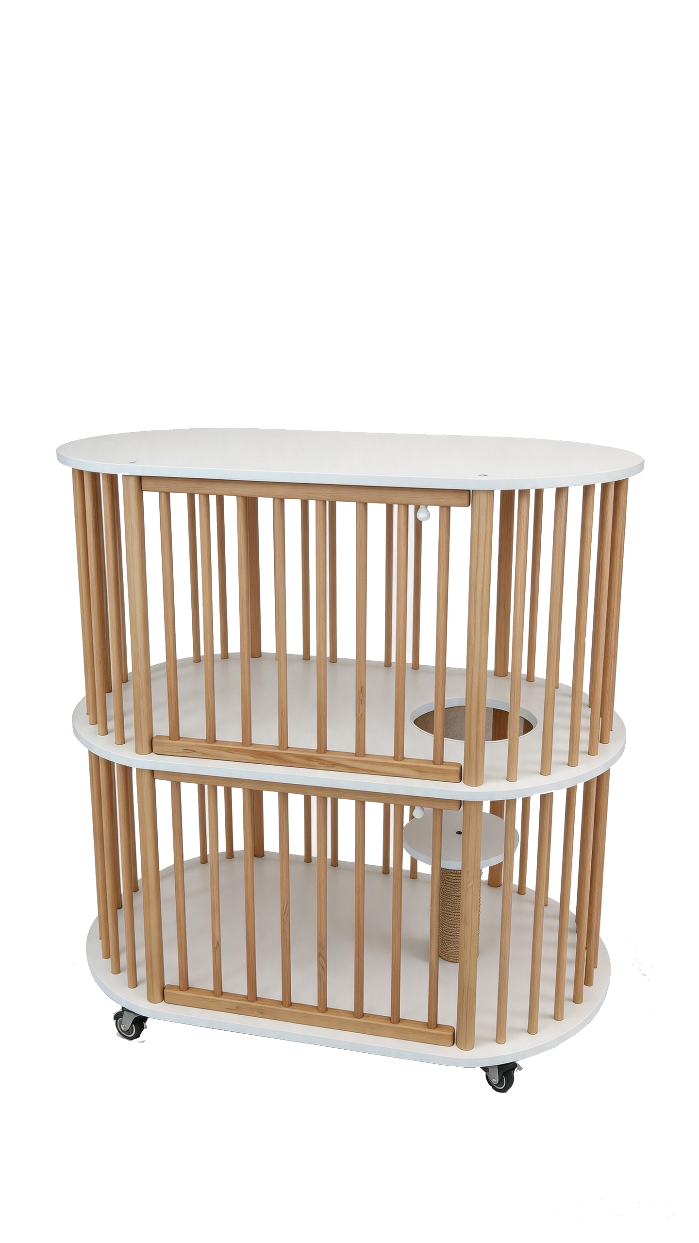 Oval Cat Villa (Two-Story)