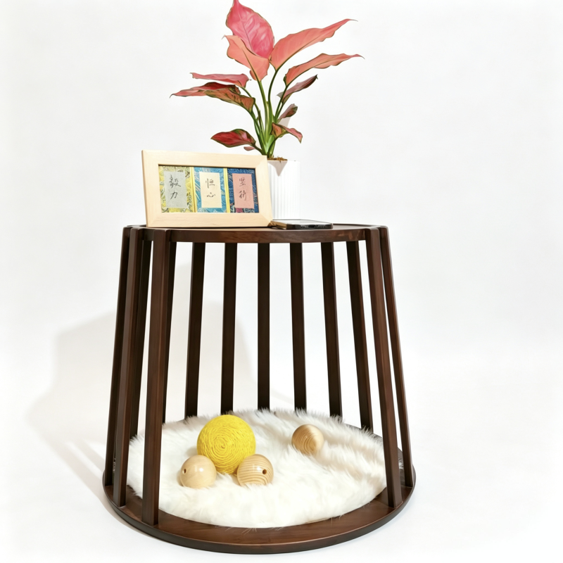 Multifunctional Coffee Table with Pet Bed
