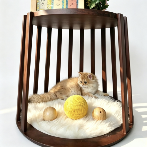 Multifunctional Coffee Table with Pet Bed