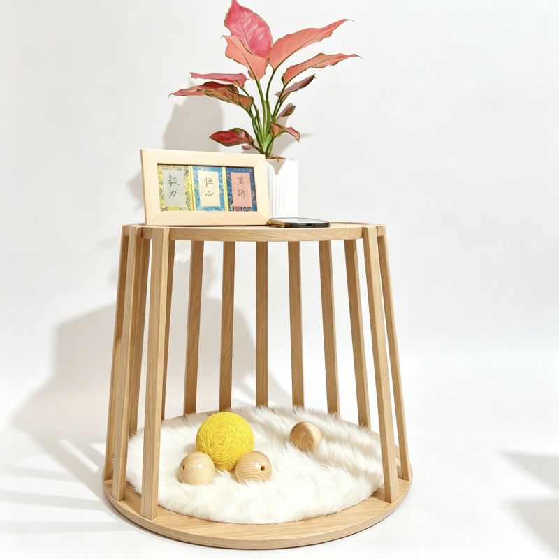 Multifunctional Coffee Table with Pet Bed