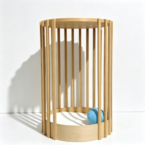 Side Table with Cat House