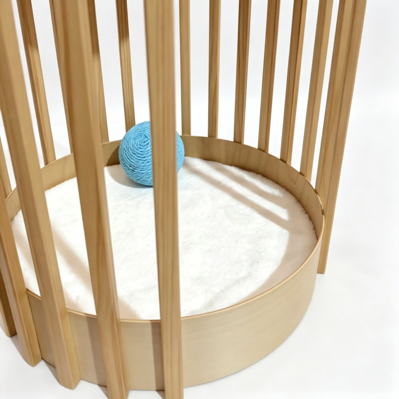Side Table with Cat House