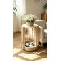 Side Table with Cat House