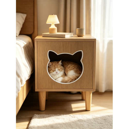 Multifunctional Cabinet with Cat House