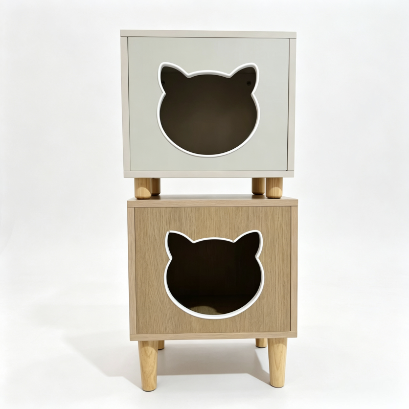 Multifunctional Cabinet with Cat House