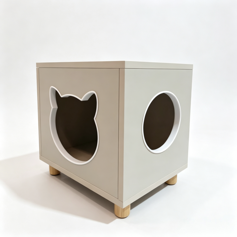 Multifunctional Cabinet with Cat House