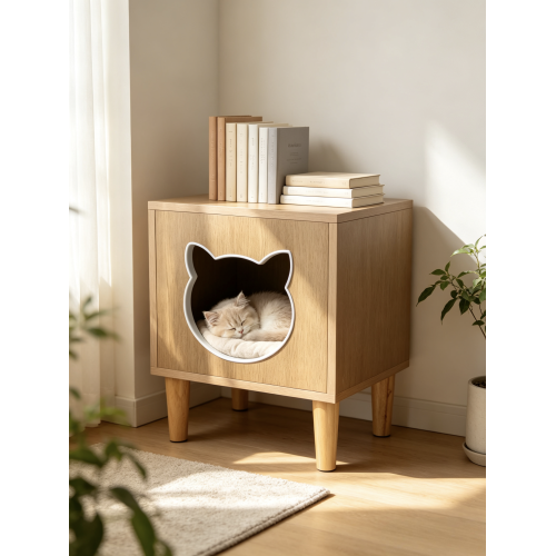 Multifunctional Cabinet with Cat House