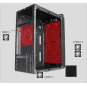 165-22 Gaming case office case with left acrylic plate on 165 mini case series