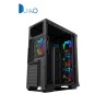 Internet cafe standard large chassis double mirror glass USB3.0 gaming computer chassis with black color