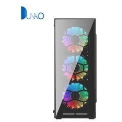 Internet cafe standard large chassis double mirror glass USB3.0 gaming computer chassis with black color