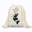 Musselina chita novo saco de cordão de algodão colorido pequeno com cordão duplo saco de lona orgânico personalizado