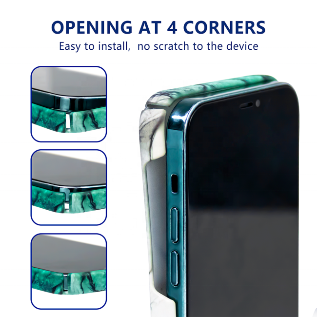 Impresión personalizada de la caja dura del teléfono móvil de la PC de la sublimación 3D con las cajas del teléfono de la sublimación del espacio en blanco de MOQ BAJO