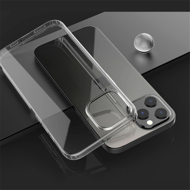Funda de teléfono transparente de 1.5mm para iPhone 14 13 12 mini funda iPhone XR funda suave de silicona para iPhone 14 Pro Max 8 7 para Samsung