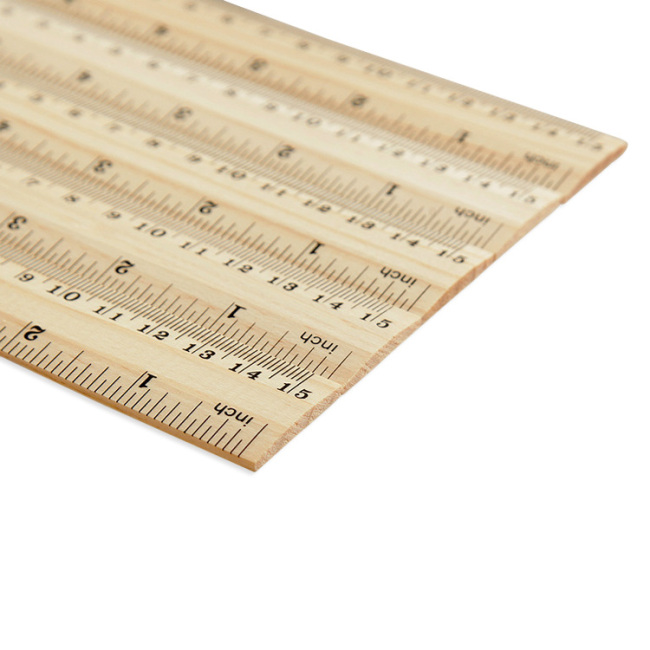 15cm Wooden ruler with custom print