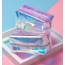 Bolsa de maquillaje cosmético organizador holográfico de PVC de viaje personalizado
