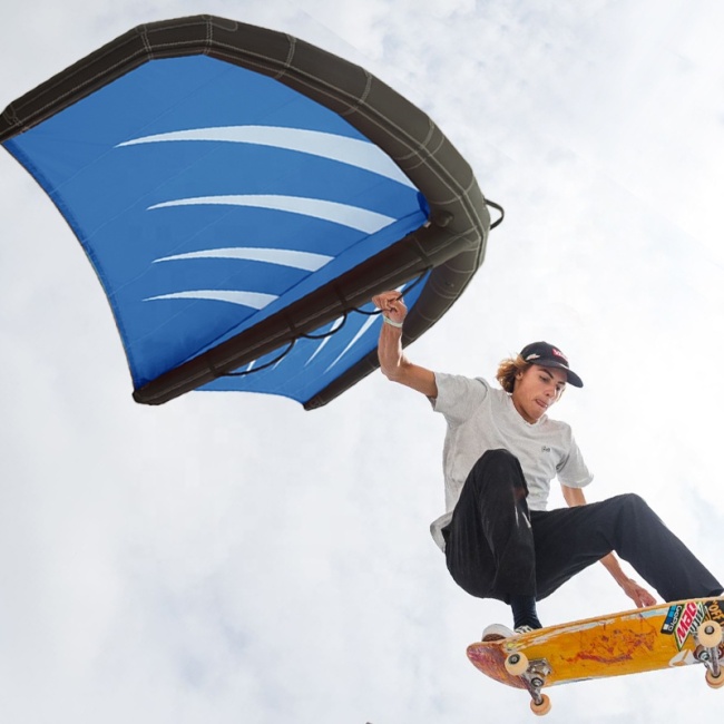 Easy To Carry Water Sports 2m/3m/4m/5m/6m Handheld Inflatable Wingfoil Sail Kite Wing Foil Kitesurf