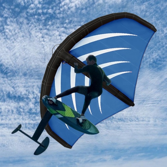 Fácil de transportar para esportes aquáticos 2m/3m/4m/5m/6m portátil inflável asa vela kite asa folha kitesurf