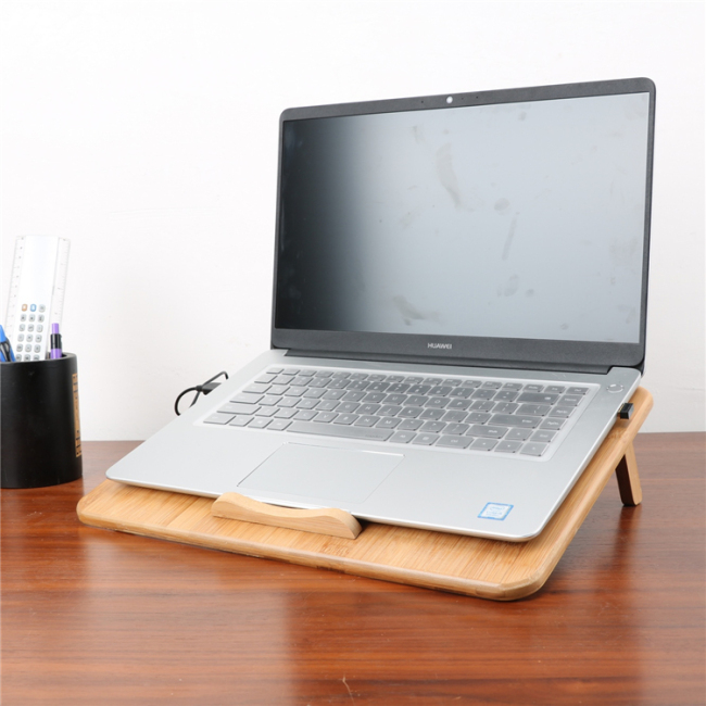Hűtő laptop hűtőpad egyedi bambusz fa laptop hűtő számítógép asztal