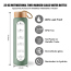 32 Oz Glass Water Bottle with Time Marker, Bamboo Lid, Silicone Sleeve. Motivational Water Bottles with Reminder Quotes