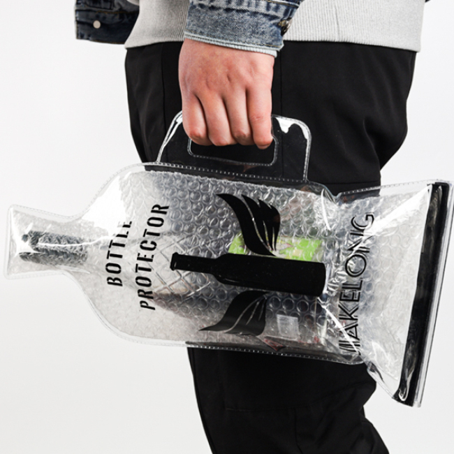 Многоразовые пластиковые винные бутылки протектор пузырь дорожная сумка ПВХ WineSkin сумки с ручкой