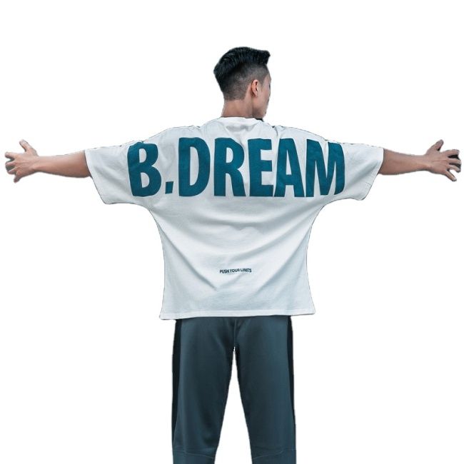 Camiseta de talla grande de algodón de primera clase con logotipo personalizado para hombre, camiseta personalizada con estampado liso, camiseta de gran tamaño