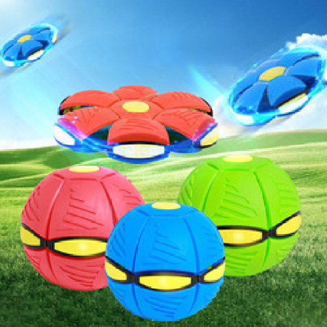 Fiúk repülő UFO lapos dobó tárcsalabda LED fénnyel játék gyerek kültéri kerti strandjáték gyerekeknek sportlabdák játékok ajándék