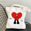 Custom Bad Bunny  Printed Tote Bag Gift Craft canvas Shopping bag Reusable canvas Hot Stamping portable Tote bags