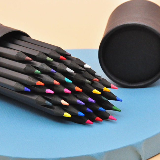 Наборы цветных карандашей для художников под частной торговой маркой Профессиональные наборы карандашей для рисования 12/24 шт. Натуральные цвета в продаже