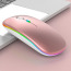 Мышь inalambrico Ультратонкая перезаряжаемая красочная 2.4 ГГц оптическая компьютерная беспроводная игровая мышь