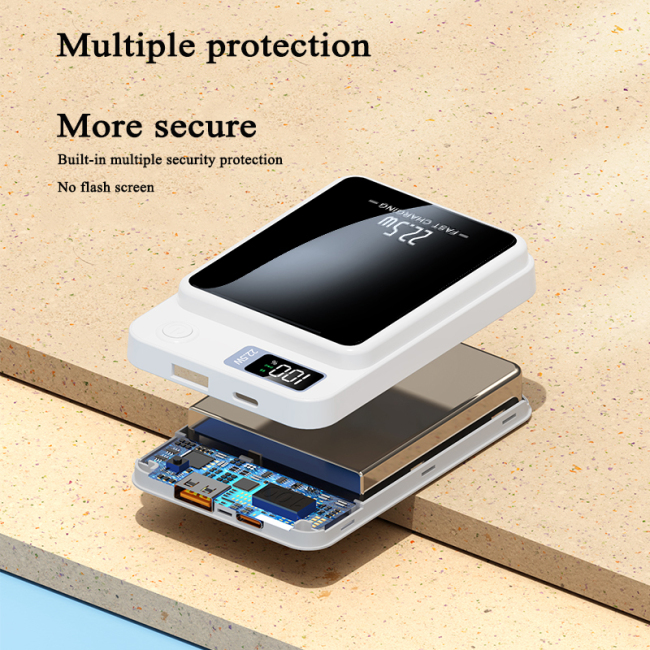 Банк силы беспроводного зарядного устройства магнитный с безопасными пакетами Pd Qc для Iphone