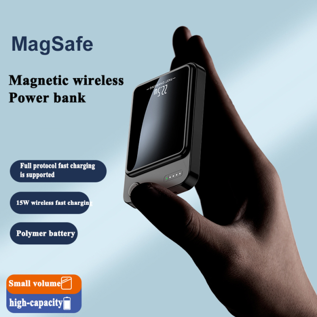 Wireless Charger Magnetic Power Bank With Pd Qc Safe Packs For Iphone