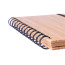 Cuaderno de cubierta de bambú reciclado personalizado ambiental