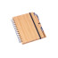 Cuaderno de cubierta de bambú reciclado personalizado ambiental