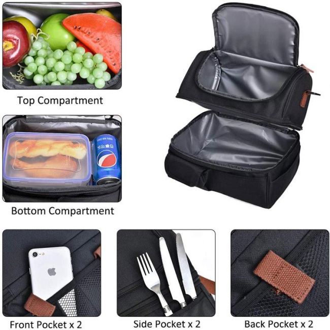 Amazon Hot Professional kültéri ebéd táska szigetelt ebéddoboz nagy hűtő hátizsák piknik hűtőtáska