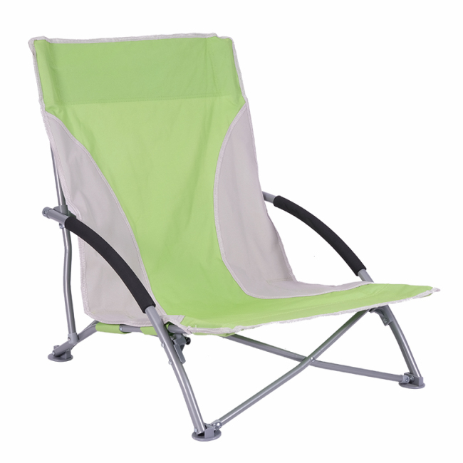 Cadeira de praia dobrável leve de alumínio para lazer ao ar livre